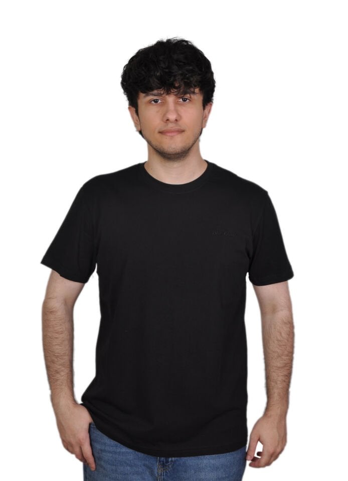 Slim Fit Erkek Tişört Göğüs Nakışlı